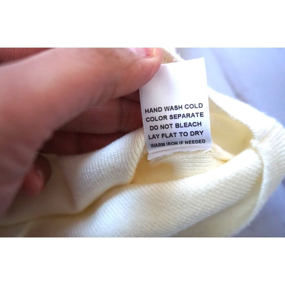 Le Lis Collection Sleeveless Cream Knit Mock Neck Top - Size S - Picture 5 of 6
